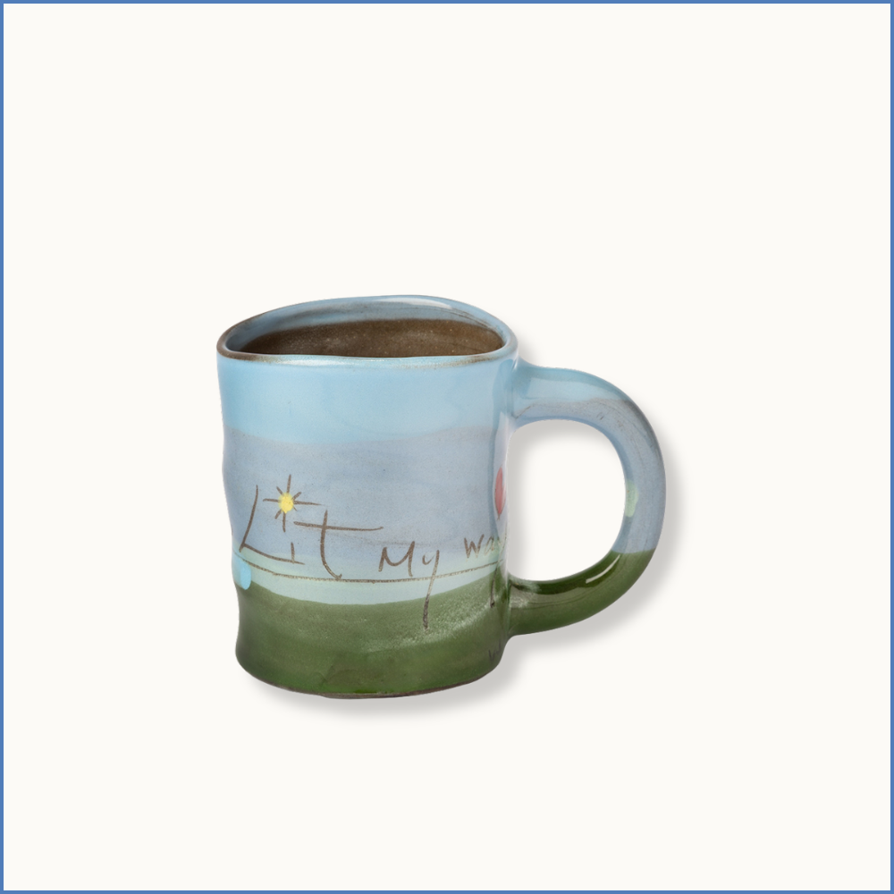 Blue "You lit my way" Fave Mug