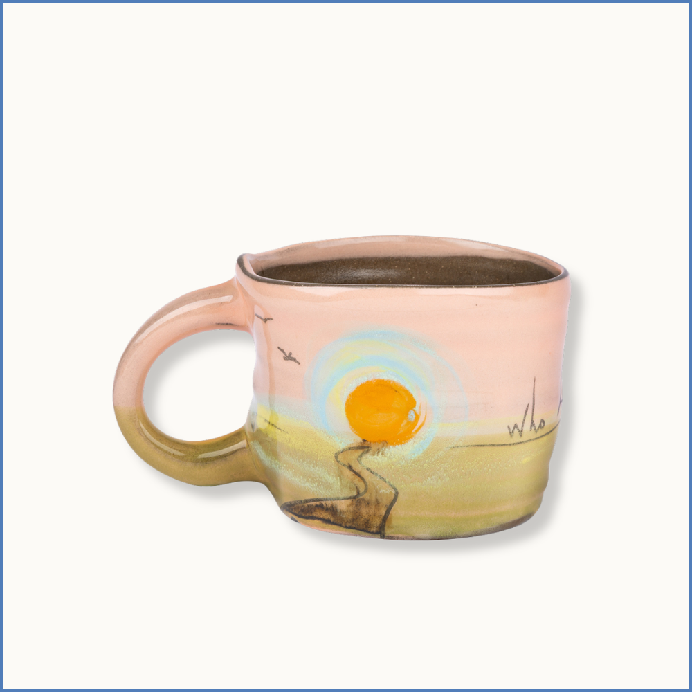 Pink "Who lit your way?" Classic Mug