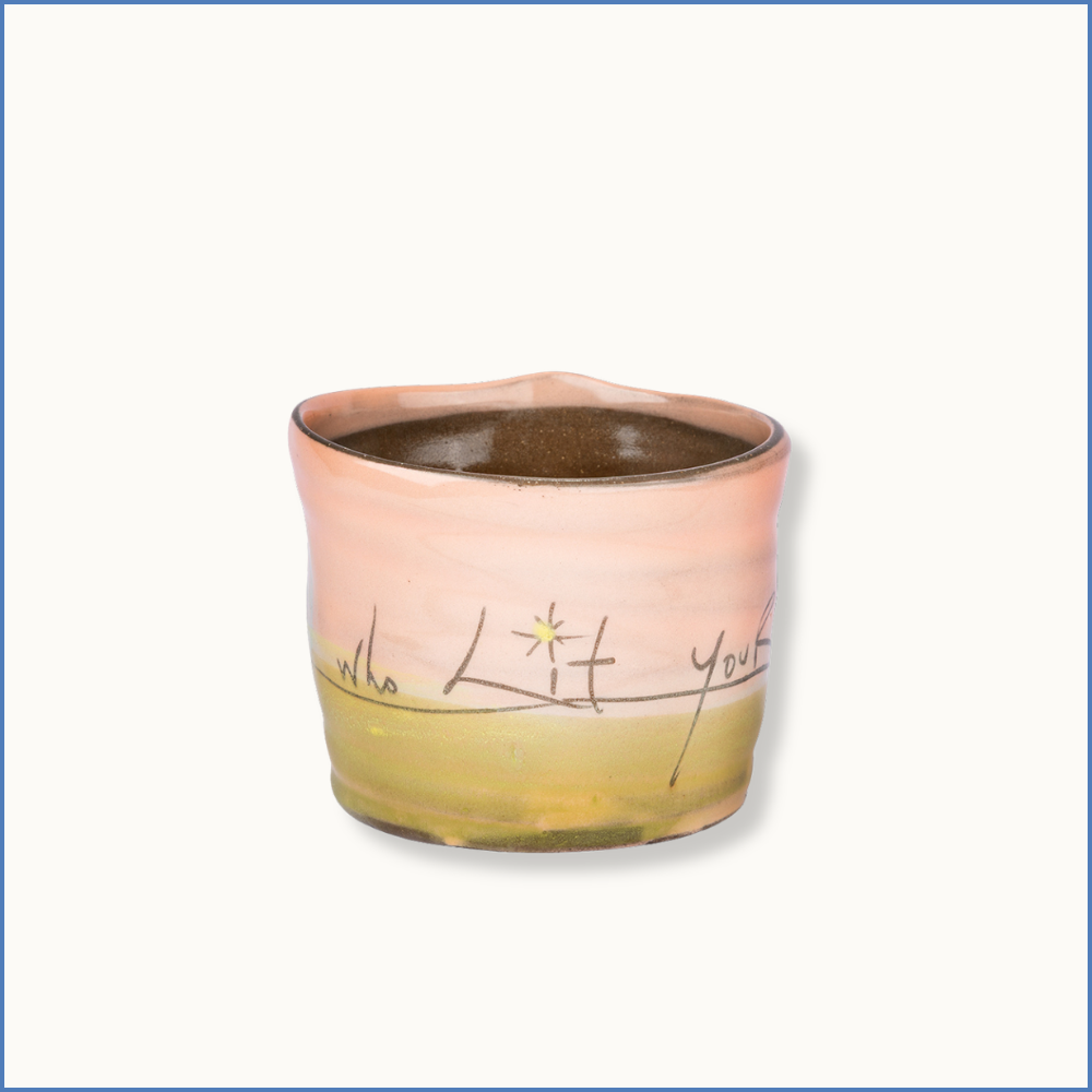 Pink "Who lit your way?" Classic Mug