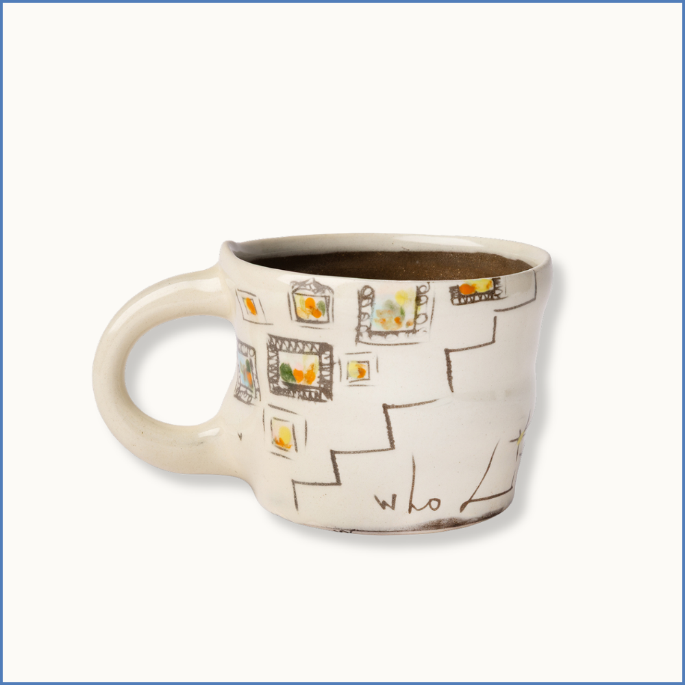 White "Who lit your way?" Classic Mug