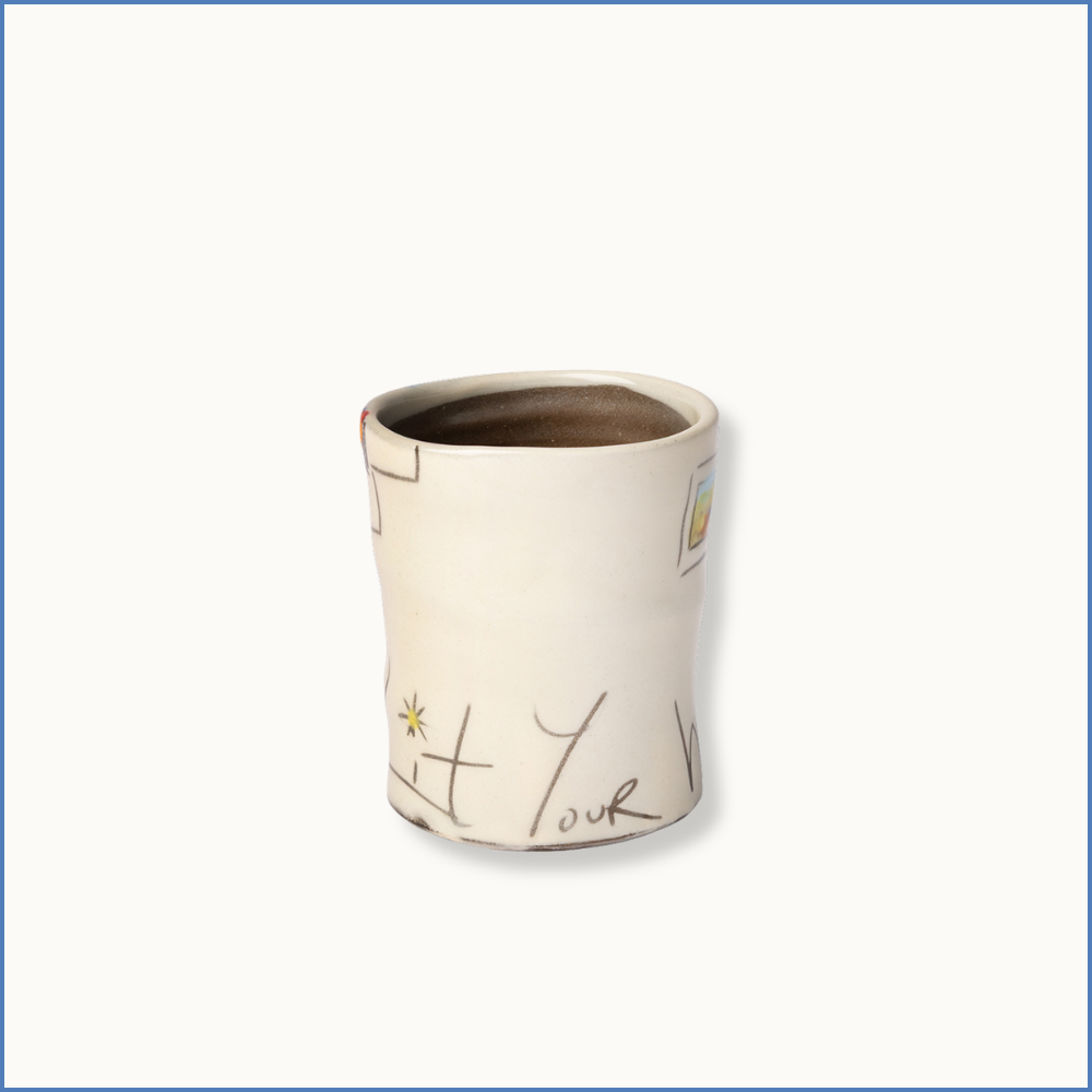 "Who lit your way?" Cup