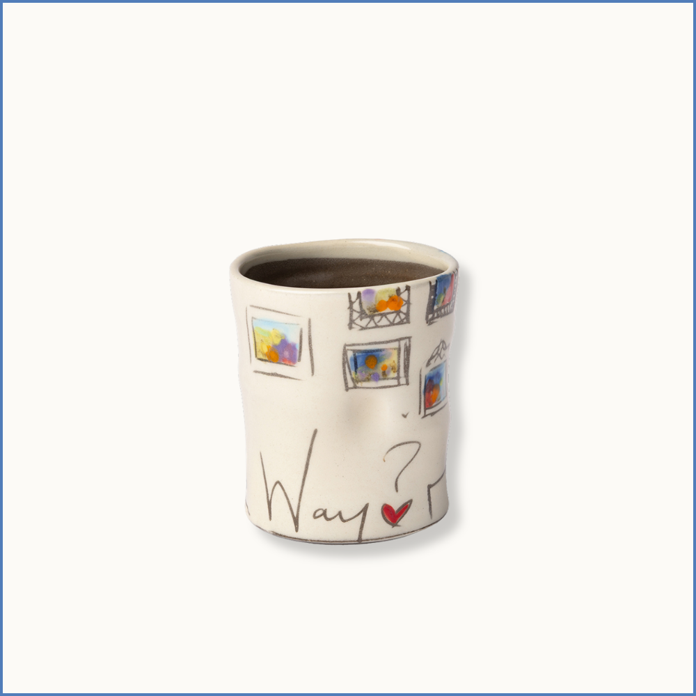 "Who lit your way?" Cup