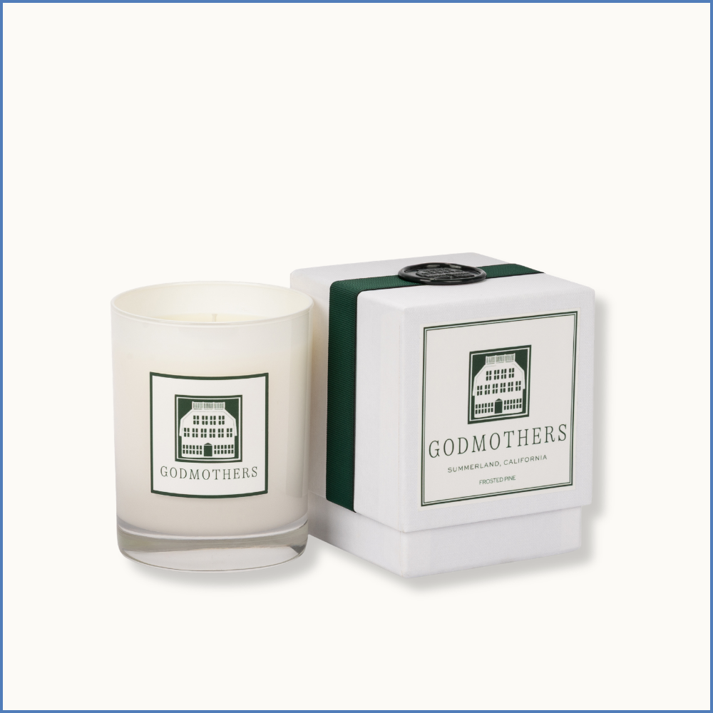 Godmothers Frosted Pine Candle