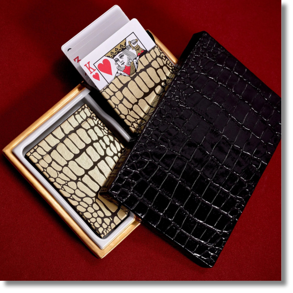 Black Croc Playing Cards