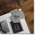 Custom-Painted Portrait Bookmark — Stone