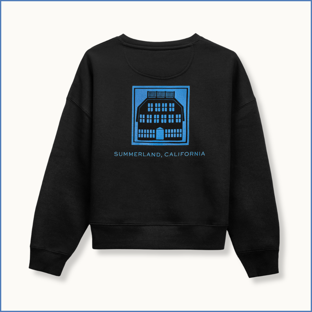 Godmothers Signature Barn Crewneck — Black