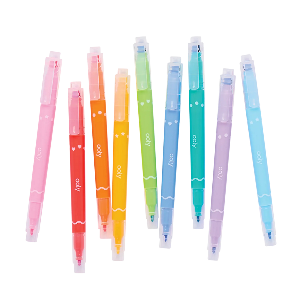 Confetti Stamp Double-Ended Markers