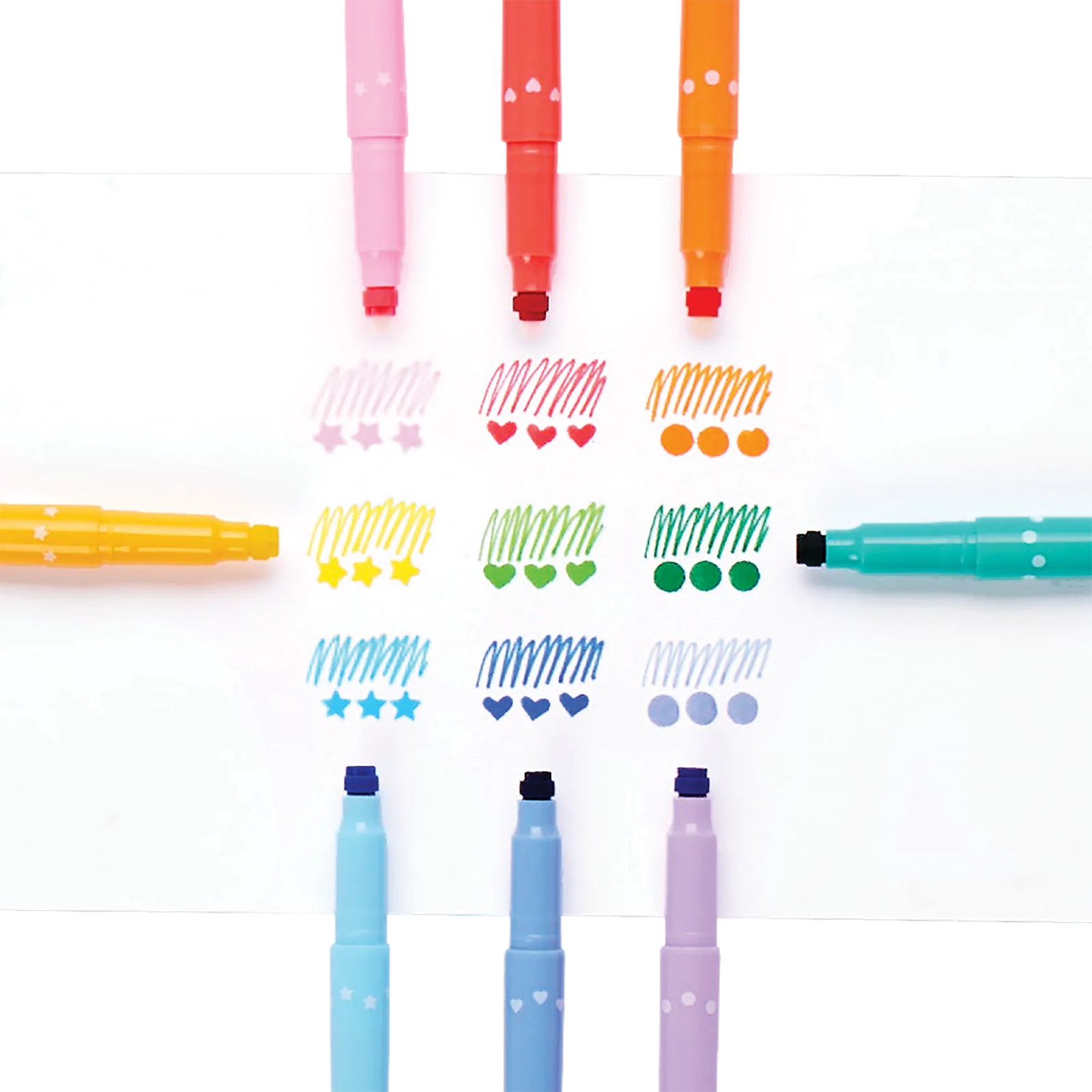 Confetti Stamp Double-Ended Markers