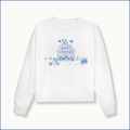 Illustrated Barn Crewneck — White
