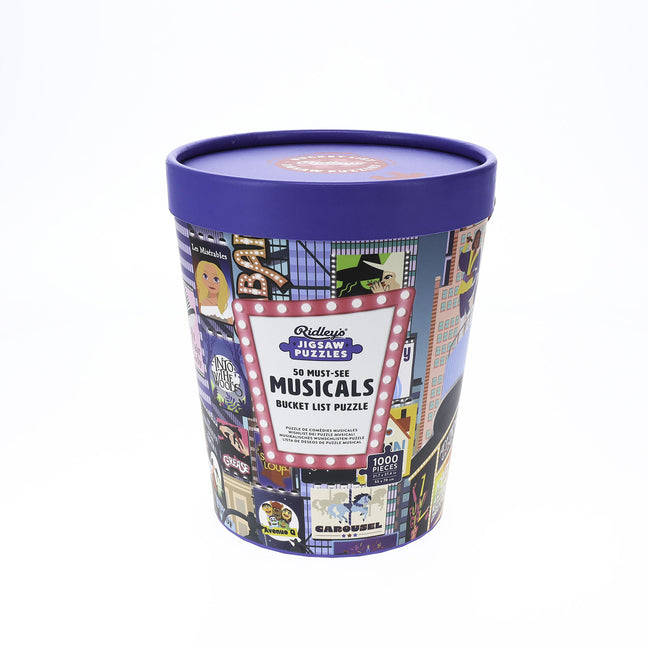 50 Must-See Musicals Bucket List 1000-Piece Puzzle - Ingram