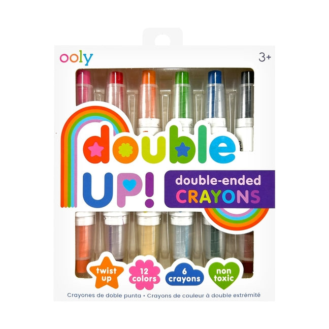Double Up! Double-Ended Crayons (Set of 6 / 12 Colors) - Ingram