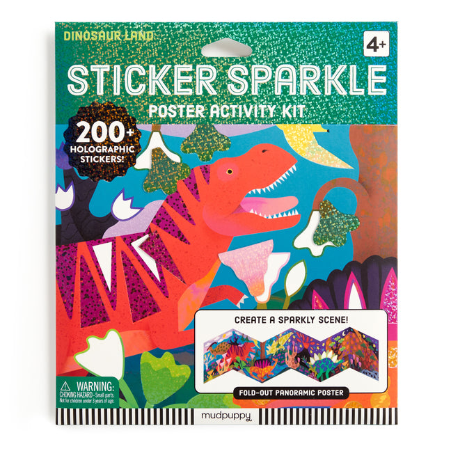 Dinosaur Land Sticker Sparkle Poster Activity Kit - Ingram