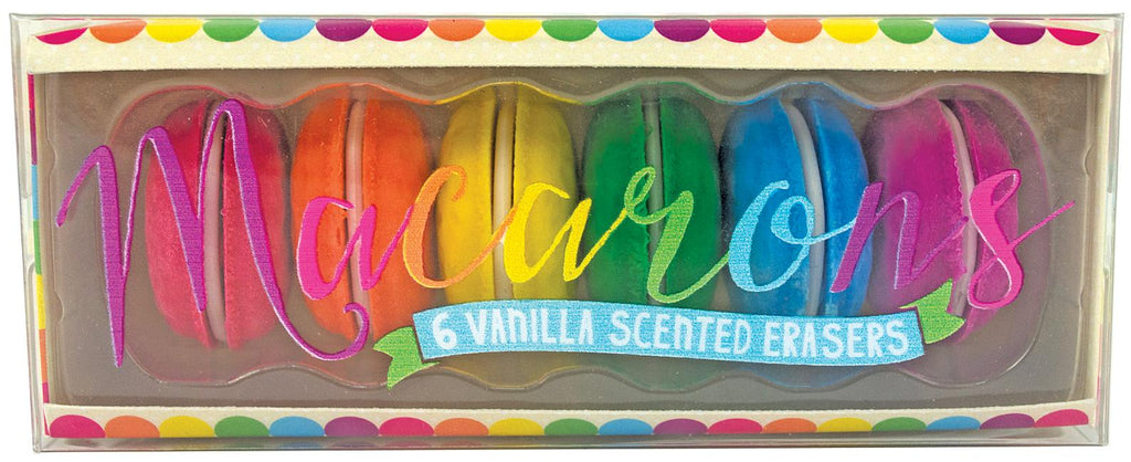 Macarons Scented Erasers - Set of 6 - Ingram