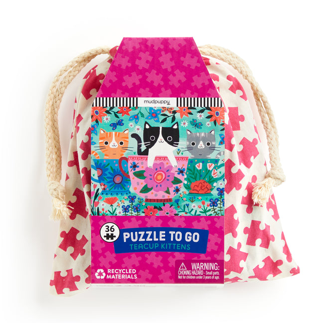 Teacup Kittens 36 Piece Puzzle to Go - Ingram