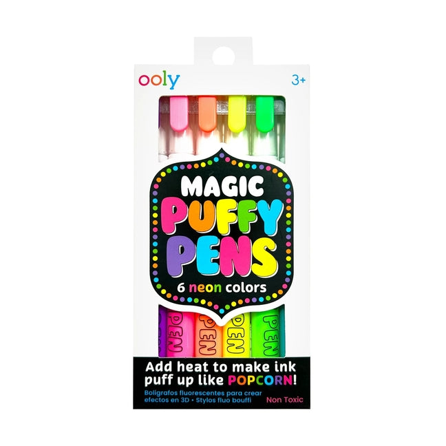 Magic Puffy Neon Pens - Set of 6 - Ingram