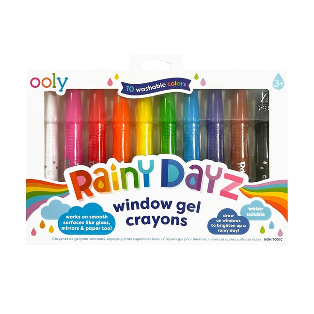 Rainy Dayz Window Gel Crayon Set of 8 - Ingram