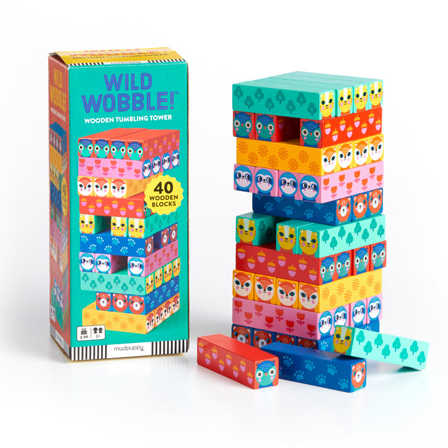 Wild Wobble! Wooden Tumbling Tower - Ingram