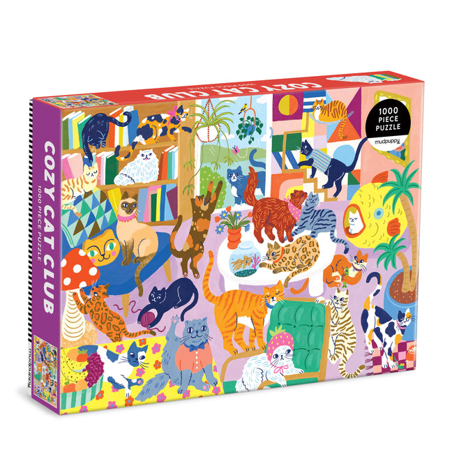 Cozy Cat Club 1000 Piece Family Puzzle - Ingram