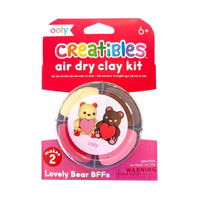 Creatibles: Air Dry Clay Bffs Kit - Lovely Bears (Set of 4 Colors) - Ingram