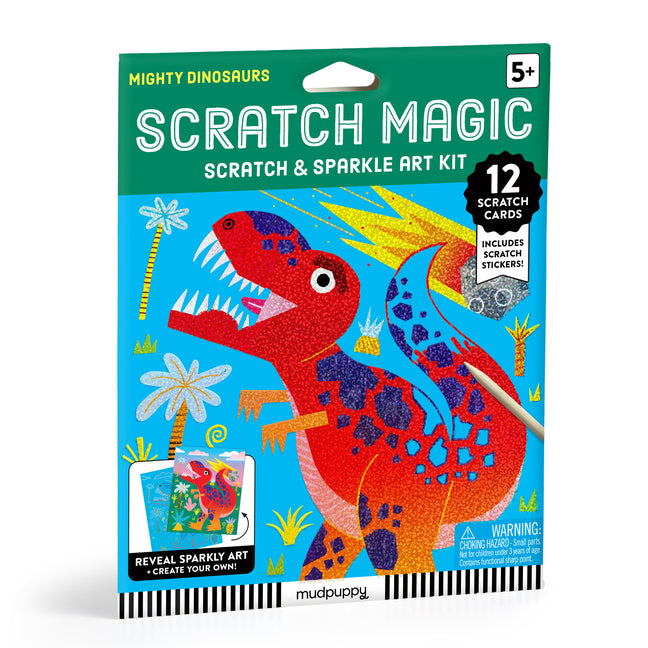 Mighty Dinosaurs Scratch Magic: Scratch & Sparkle Art Kit - Ingram